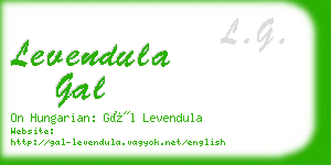 levendula gal business card